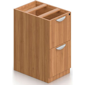 Offices To Go™ 2 Drawer Pedestal in Walnut - Executive Modular Furniture 2FF-AWLSL2