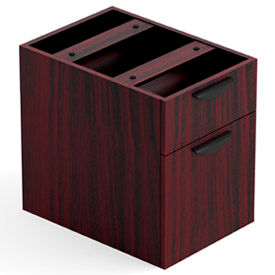 Offices To Go™ 2 Drawer Hanging Pedestal in Mahogany - Executive Modular Furniture 2HBF-AMLSL2