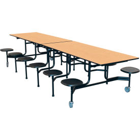 GoVets™ Mobile Cafeteria Table with Stools 12'L x 29