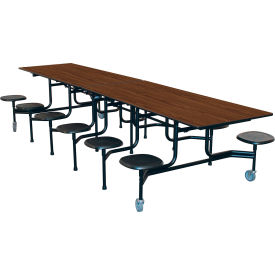 GoVets™ Mobile Cafeteria Table with Stools 12'L x 29
