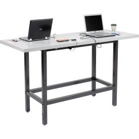 Interion® Standing Height Table With Power 72