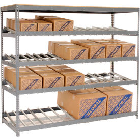 GoVets™ Carton Flow Shelving Single Depth 4 LEVEL 96