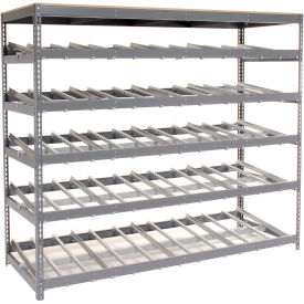 GoVets™ Carton Flow Shelving Single Depth 5 LEVEL 96