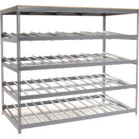 GoVets™ Single Depth Gravity Flow Carton Rack 4 LEVEL 96