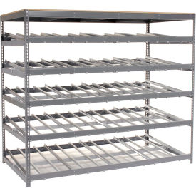 GoVets™ Carton Flow Shelving Single Depth 5 LEVEL 96