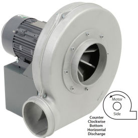 GoVets™ Aluminum TEFC Blower 5 HP 3 Phase CCW Bottom Horiz. 1875 CFM 3092B70