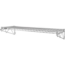 Nexel® Chrome Adjustable Wall Mount Additional Wire Shelf Level Starter 72