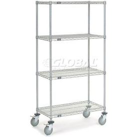 Nexel® 4 Shelf Truck Chrome 36