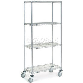 Nexel® 4 Shelf Truck Chrome 36