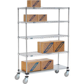 Nexel® 5 Shelf Truck Chrome 48