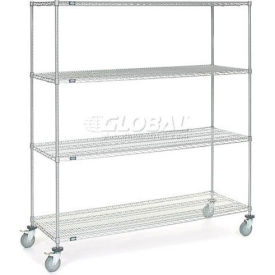 Nexel® 4 Shelf Truck Chrome 48