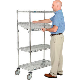 Nexel® 4 Shelf Truck Chrome 36