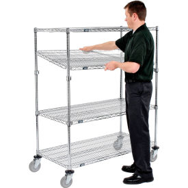 Nexel® 4 Shelf Truck Chrome 48