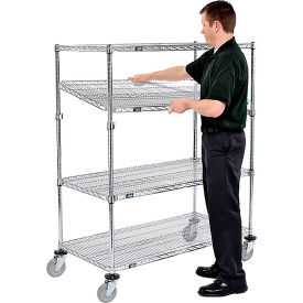 Nexel® 4 Shelf Truck Chrome 48