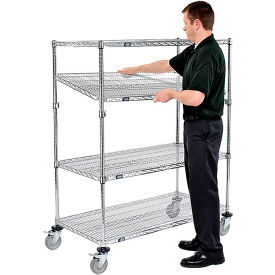 Nexel® 4 Shelf Truck Chrome 48