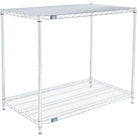 Nexel® 2 Shelf Chrome ESD Wire Shelving Unit Starter 42