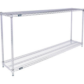 Nexel® 2 Shelf Chrome ESD Wire Shelving Unit Starter 72