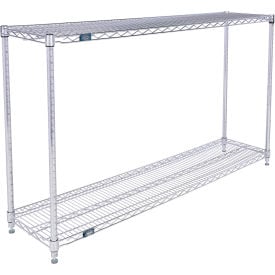 Nexel® 2 Shelf Chrome ESD Wire Shelving Unit Starter 60