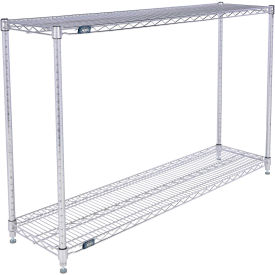 Nexel® 2 Shelf Chrome ESD Wire Shelving Unit Starter 54