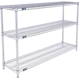 Nexel® 3 Shelf Chrome Wire Shelving Unit Starter 54