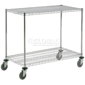 Nexel® 2 Shelf Shelf Cart Chrome 48