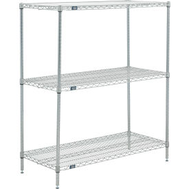 Nexel® 3 Shelf Poly-Z-Brite® Wire Shelving Unit Starter 60