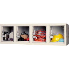 GoVets™ 1-Tier 4 Door Clear View Wall Locker 48