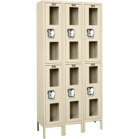 GoVets™ 2-Tier 6 Door Clear View Locker 36