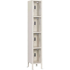 GoVets 4-Tier 4 Door Clear View Locker Digital Lock 12