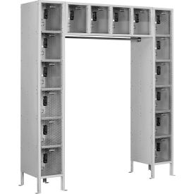 GoVets 16 Person Clear View Locker Digital Lock 72