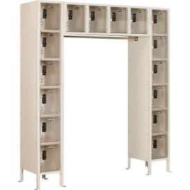 GoVets 16 Person Clear View Locker Digital Lock 72