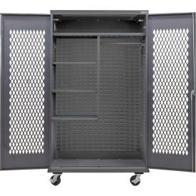 GoVets Configurable Ventilated Mobile Combination Cabinet48W x 24D x 85HGray4 Shelf 008M709