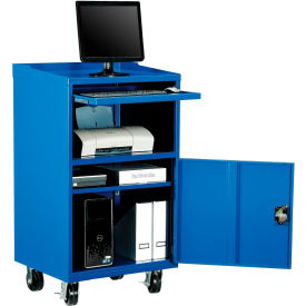 GoVets™ Mobile Computer Workstation Blue Unassembled 561694