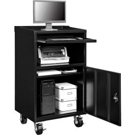 GoVets™ Mobile Computer Workstation Black Unassembled 561BK694