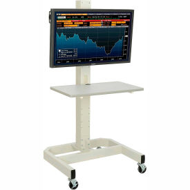 GoVets™ LCD/Plasma Mobile Cart - Beige 192BG239