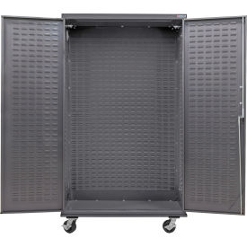 GoVets Configurable Mobile Bin & Shelf Cabinet 48