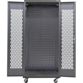 GoVets Configurable Ventilated Mobile Bin & Shelf Cabinet 36