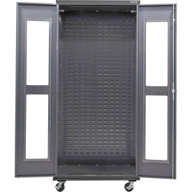 GoVets Configurable Clear-View Mobile Charging Cabinet 36