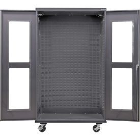 GoVets Configurable Clear-View Mobile Charging Cabinet 48