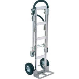 GoVets™ Senior Aluminum 2-in-1 Convertible Hand Truck With Pneumatic Wheels 666241