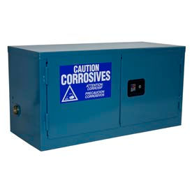 GoVets™ 11 Gallon Acid Corrosive Cabinet Manual Close 2 Door 34