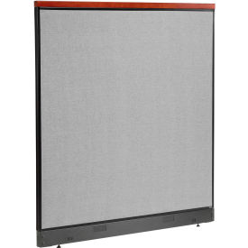 Interion® Deluxe Office Partition Panel with Pass Thru Cable 60-1/4
