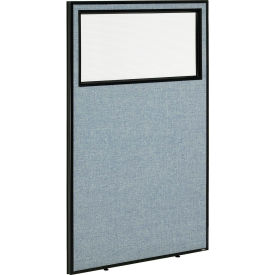 Interion® Office Partition Panel with Partial Window 36-1/4