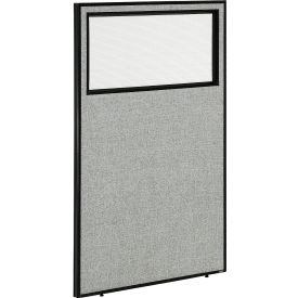 Interion® Office Partition Panel with Partial Window 36-1/4