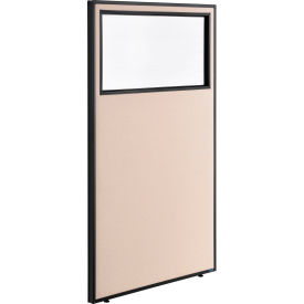 Interion® Office Partition Panel With Partial Window 36-1/4