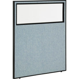 Interion® Office Partition Panel with Partial Window 48-1/4
