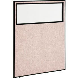 Interion® Office Partition Panel With Partial Window 48-1/4