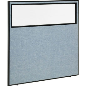 Interion® Office Partition Panel with Partial Window 60-1/4