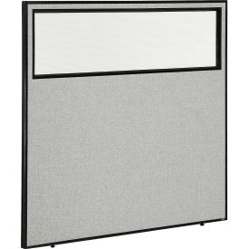Interion® Office Partition Panel with Partial Window 60-1/4