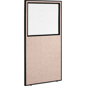 Interion® Office Partition Panel With Partial Window 36-1/4